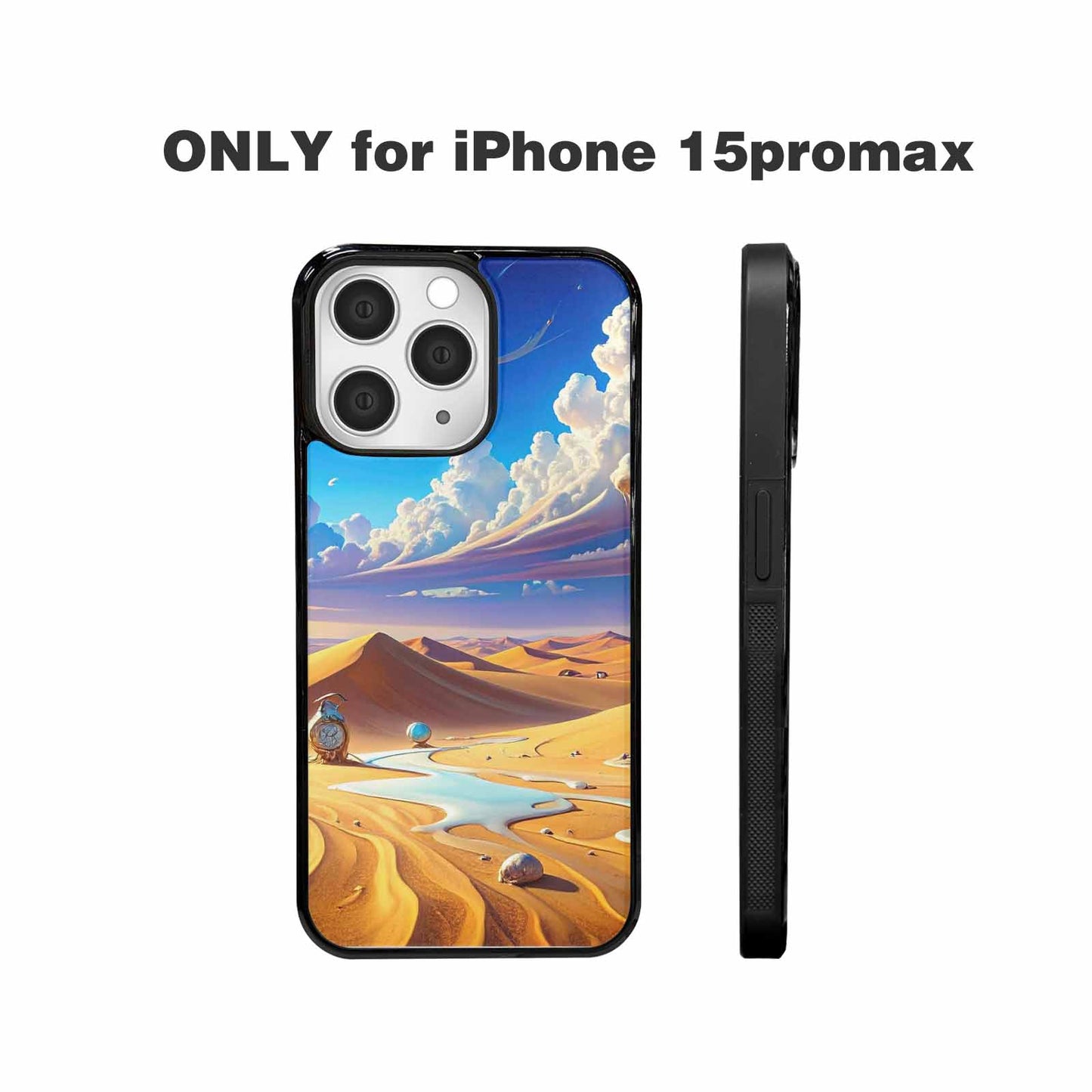 iPhone 15 Pro Max Case — Surrealist Desert Dreamscape Custom Personalized Phone, Custom Print Case Cover