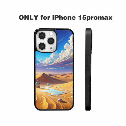 iPhone 15 Pro Max Case — Surrealist Desert Dreamscape Custom Personalized Phone, Custom Print Case Cover