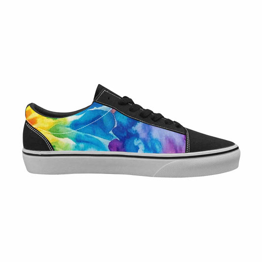 WOMEN'S Tie Dye Swirl Canvas Lace-Up Dark Academia Sneakers