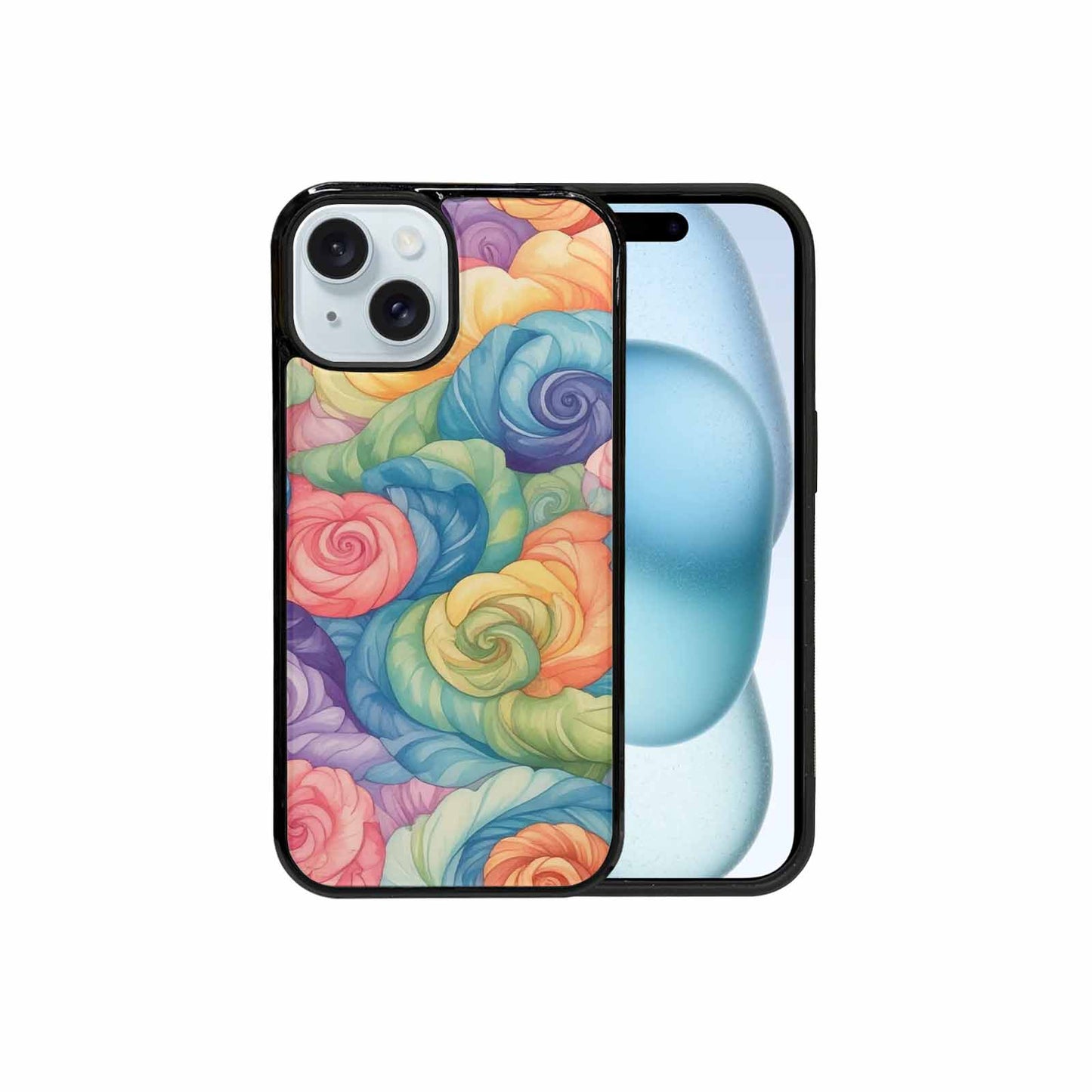 iPhone 15 Case — Tie Dye Swirls Tie Dye Swirls, Personalized Phone Case