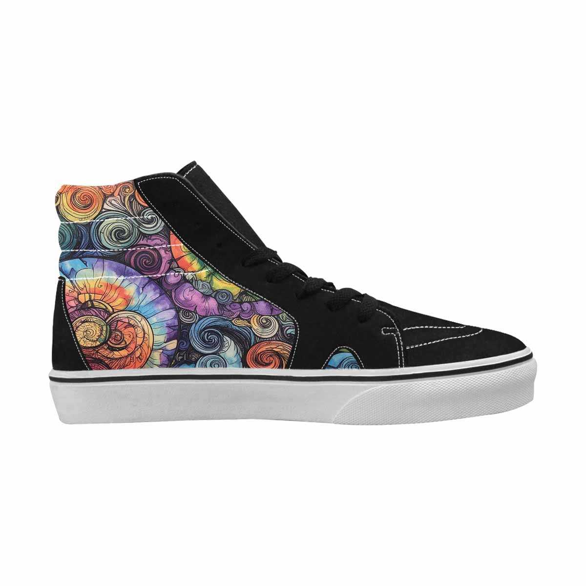 MEN'S Tie High Top Canvas Melting Art Sneakers