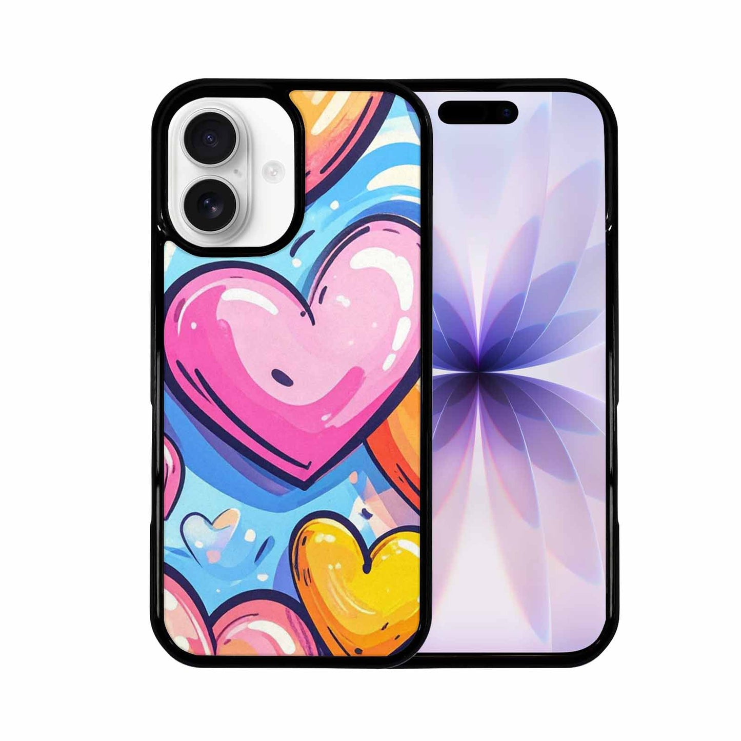 iPhone 17 Case — Pastel Summer Heart Original Art, Custom Phone Case