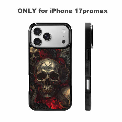 iPhone 17 Pro Max Case — Skull Dark Art Gothic Print Gothic, Custom Print Case Cover