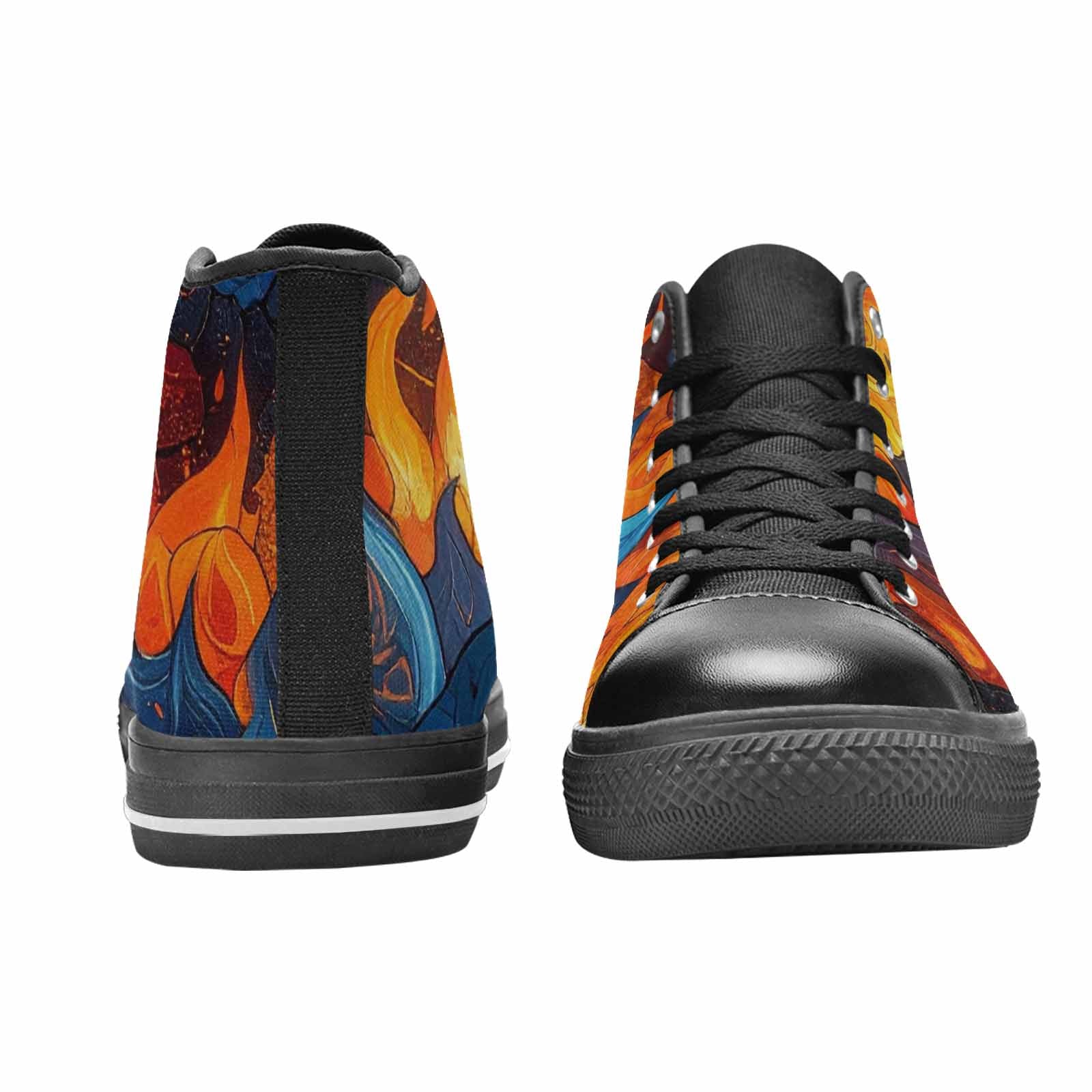 MEN'S Fire Flame High Top Canvas Y2K Shoes