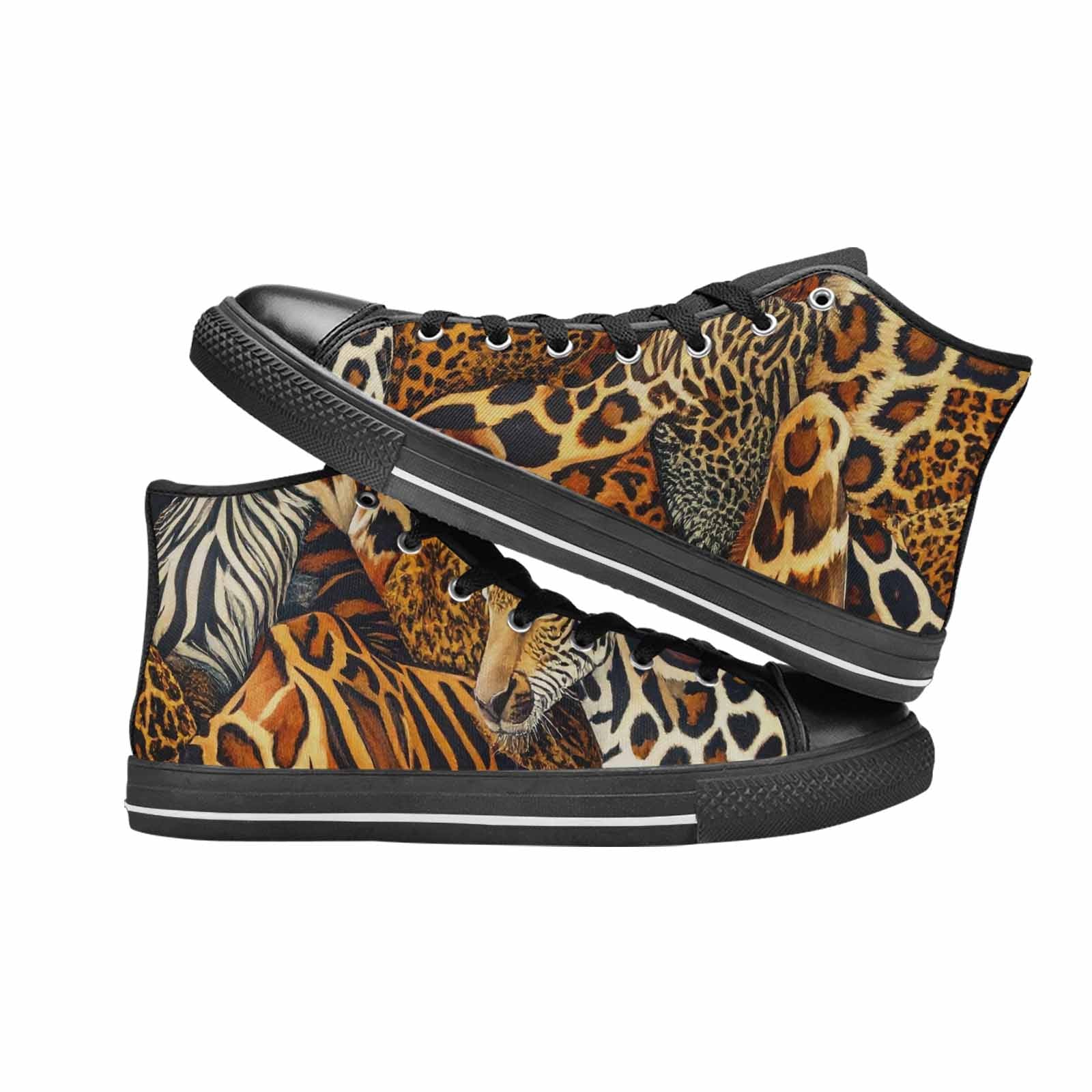 MEN'S Animal Print High Top Canvas Cottagecore Custom Sneakers