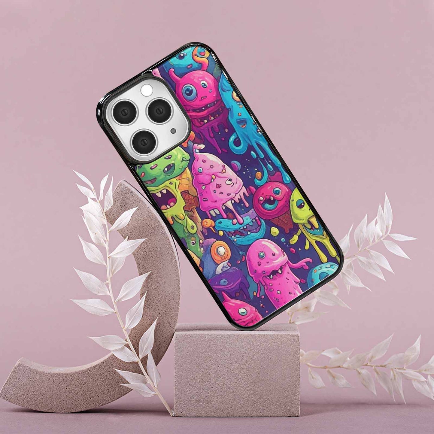 iPhone 15 Pro Max Case — Melting Ice Cream Monster Charac, Unique Phone Case Design