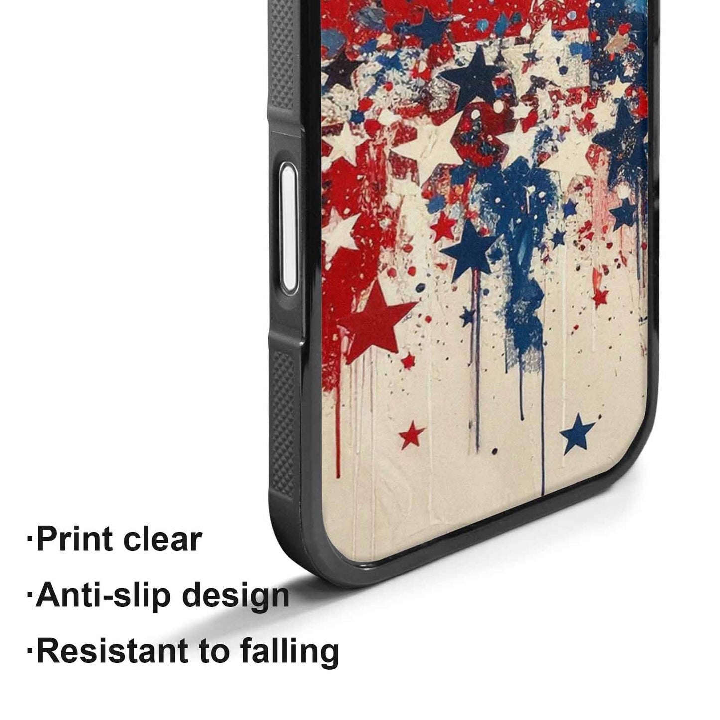 iPhone 17 Case — Patriotic Stars And Stripes Galaxy Space, Custom Art Phone Cover