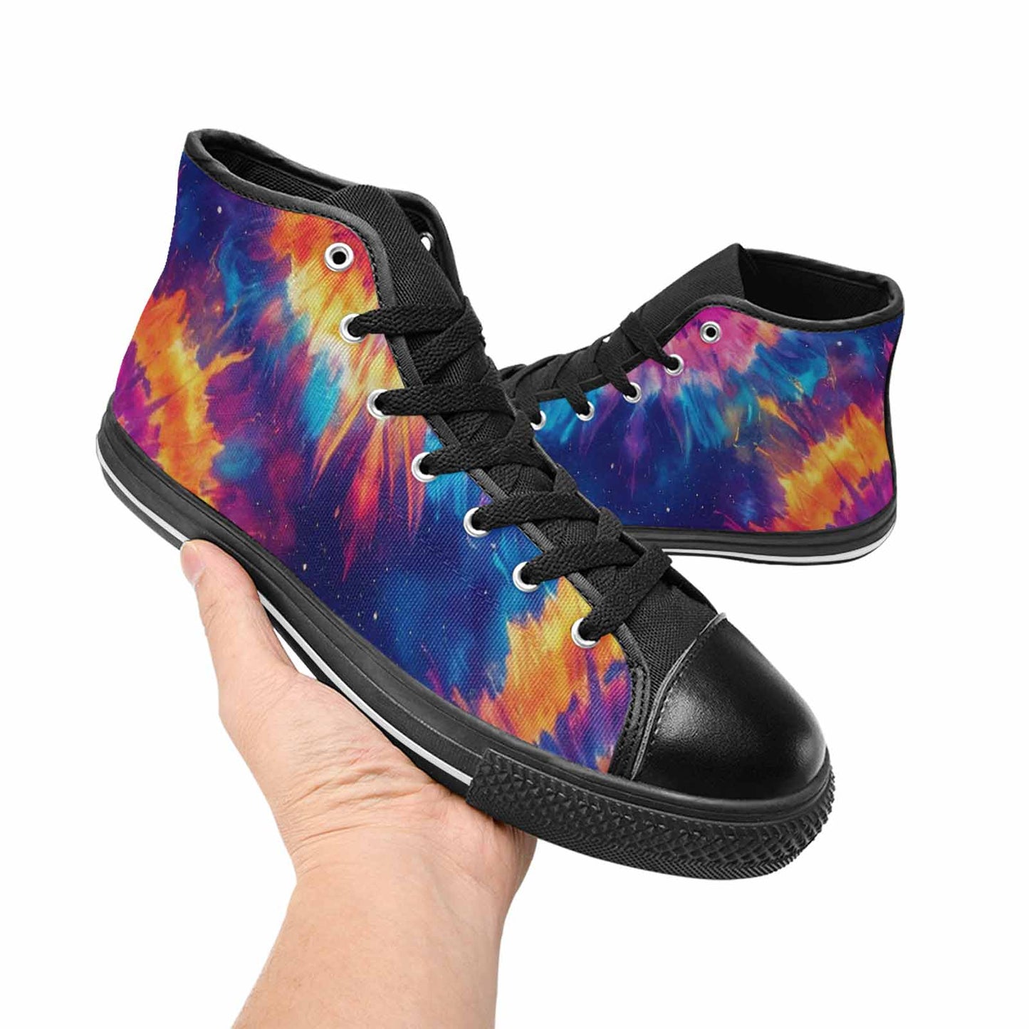WOMEN'S Tie Dye Galaxy High Top Canvas Vivid Shoes