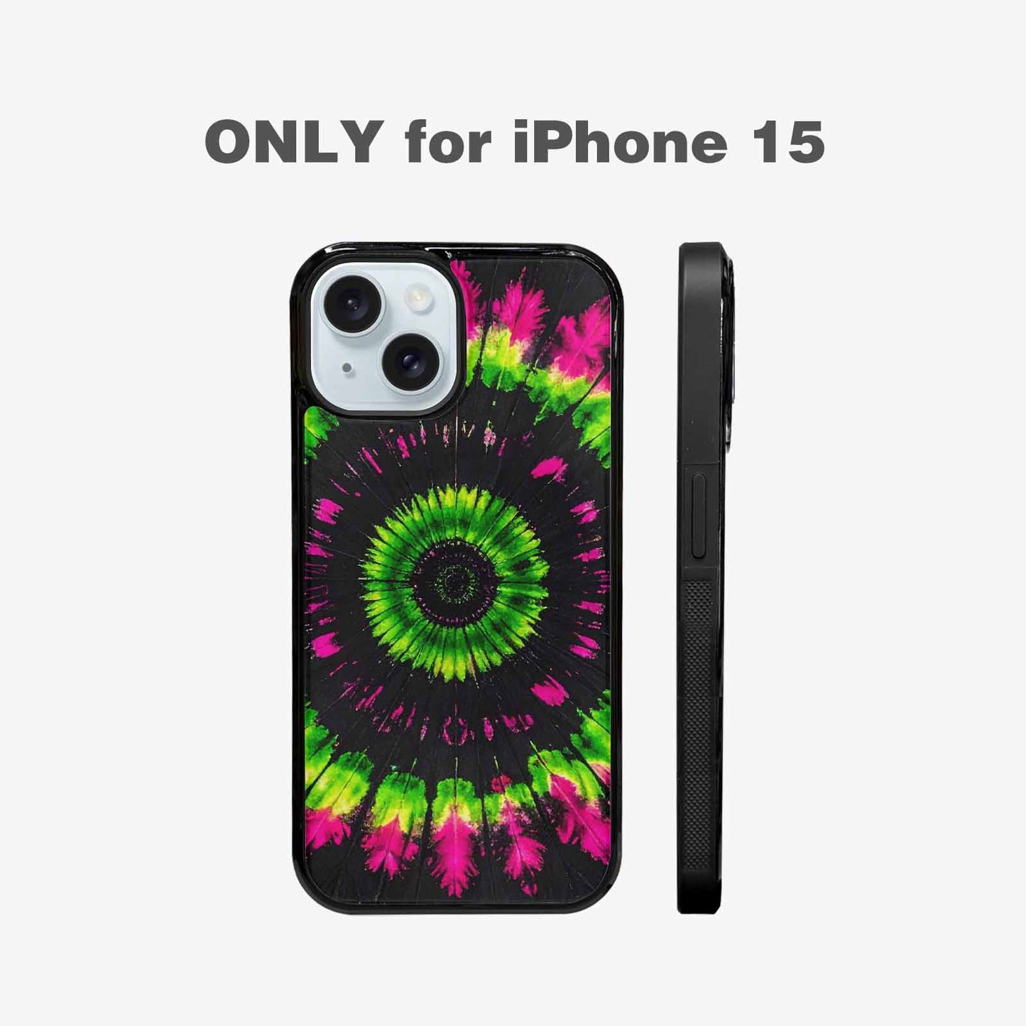 iPhone 15 Case — Acid Wash Tie Dye Pattern High, Custom Phone Case
