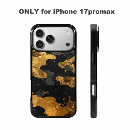 iPhone 17 Pro Max Case — Camo Pattern With Metallic Camo, Unique Phone Case Design