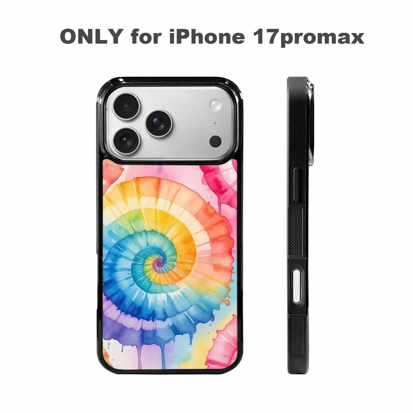 iPhone 17 Pro Max Case — Seamless Repeating Pattern Of Tie Dye, Customized Protective Case