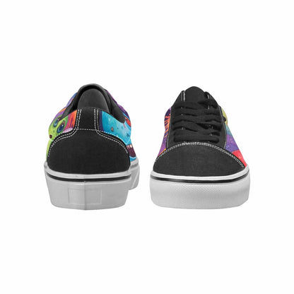 WOMEN'S Aliens  Tie Dye Lace-Up Canvas Cottagecore Custom Sneakers