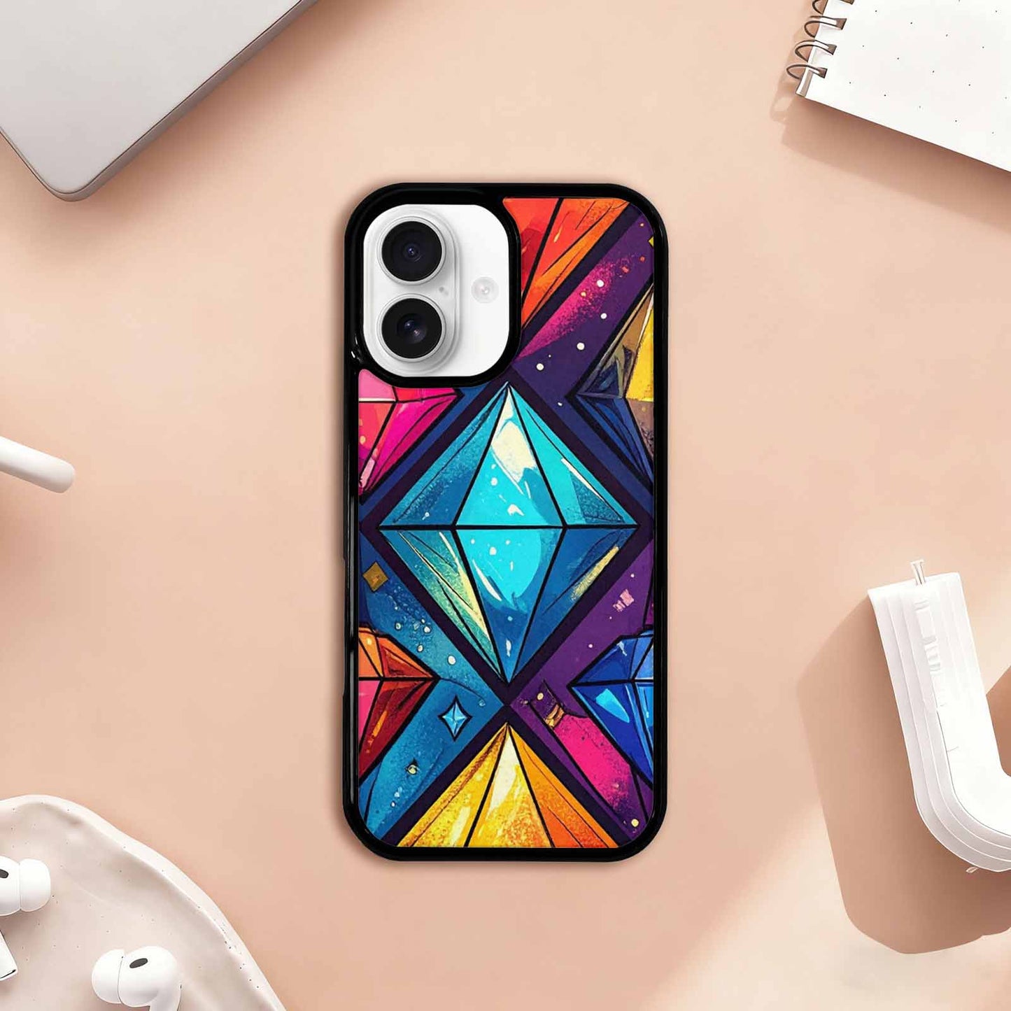 iPhone 17 Case — Vintage Summer Diamond Retro Vintage, Unique Phone Case Design