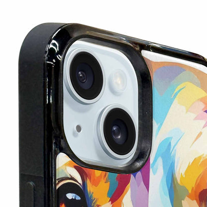 iPhone 15 Plus Case — Golden Retriever Watercolor Art Pattern, Customized Protective Case
