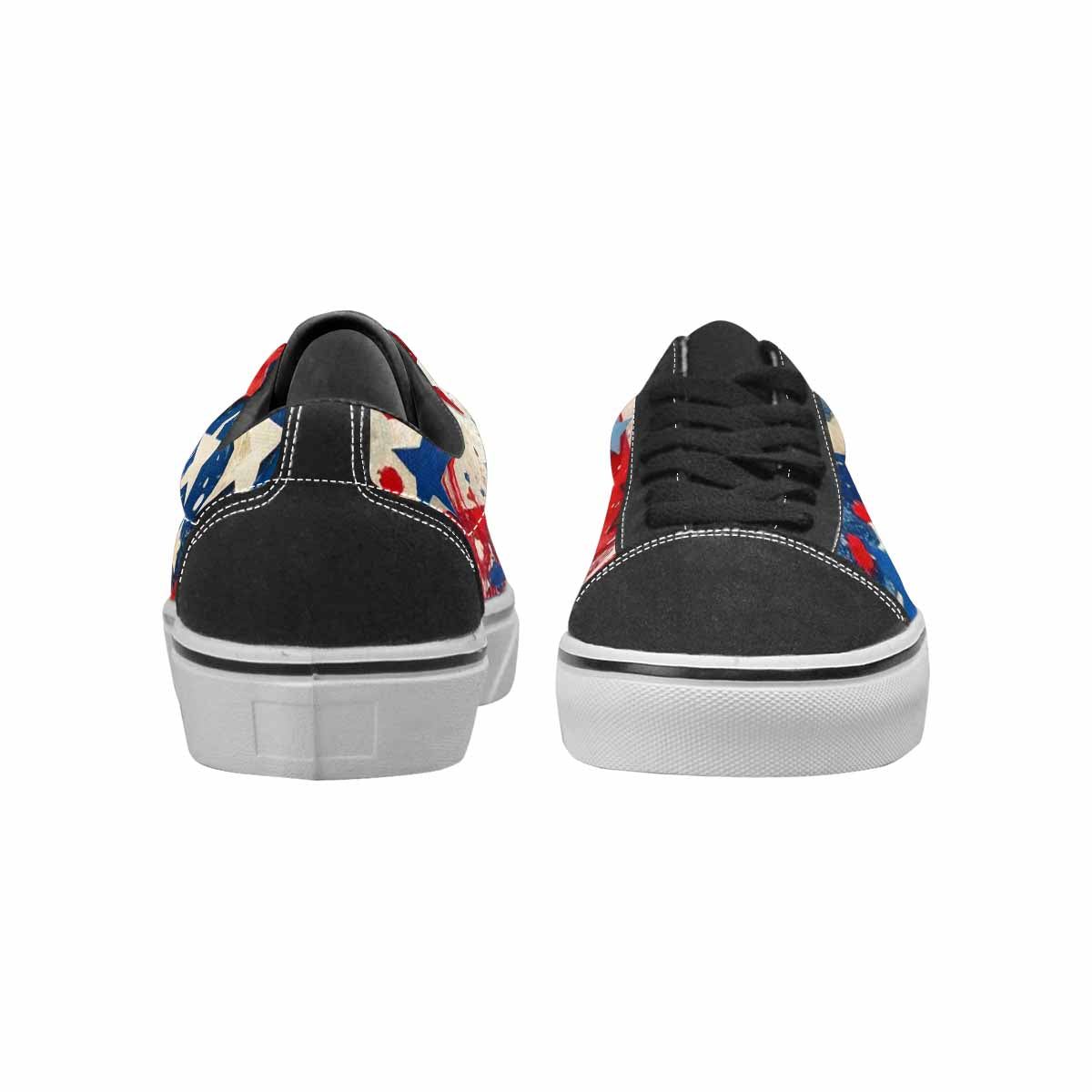 MEN'S Patriotic Canvas Personalized Kaleidoscope Custom Streetwear Shoes