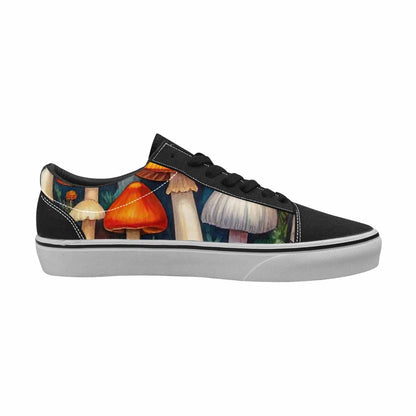 WOMEN'S Mushrooms (general) Mushrooms Pa Lace-Up Canvas Neon Fantasy Shoes