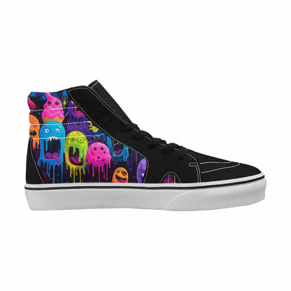 MEN'S Ice Cream Monsters  High Top Canvas Neon Fantasy Custom Shoes