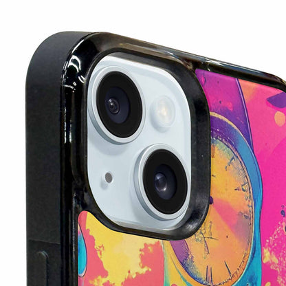 iPhone 15 Case — Surrealist Dreamscape Pattern Melting Clocks Desert, Custom Printed Phone Case