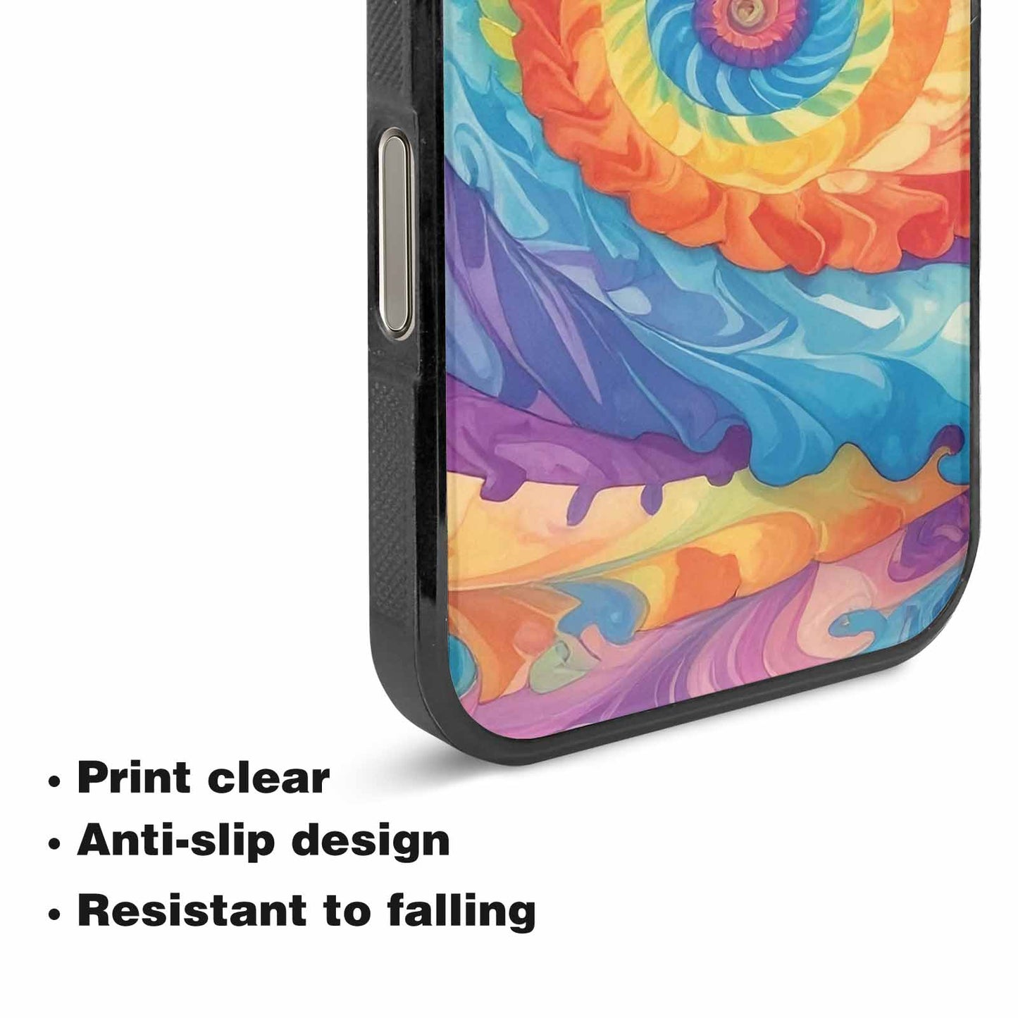 iPhone 16 Pro Case — Tie Dye Swirls Tie Dye Swirls, Personalized Phone Case