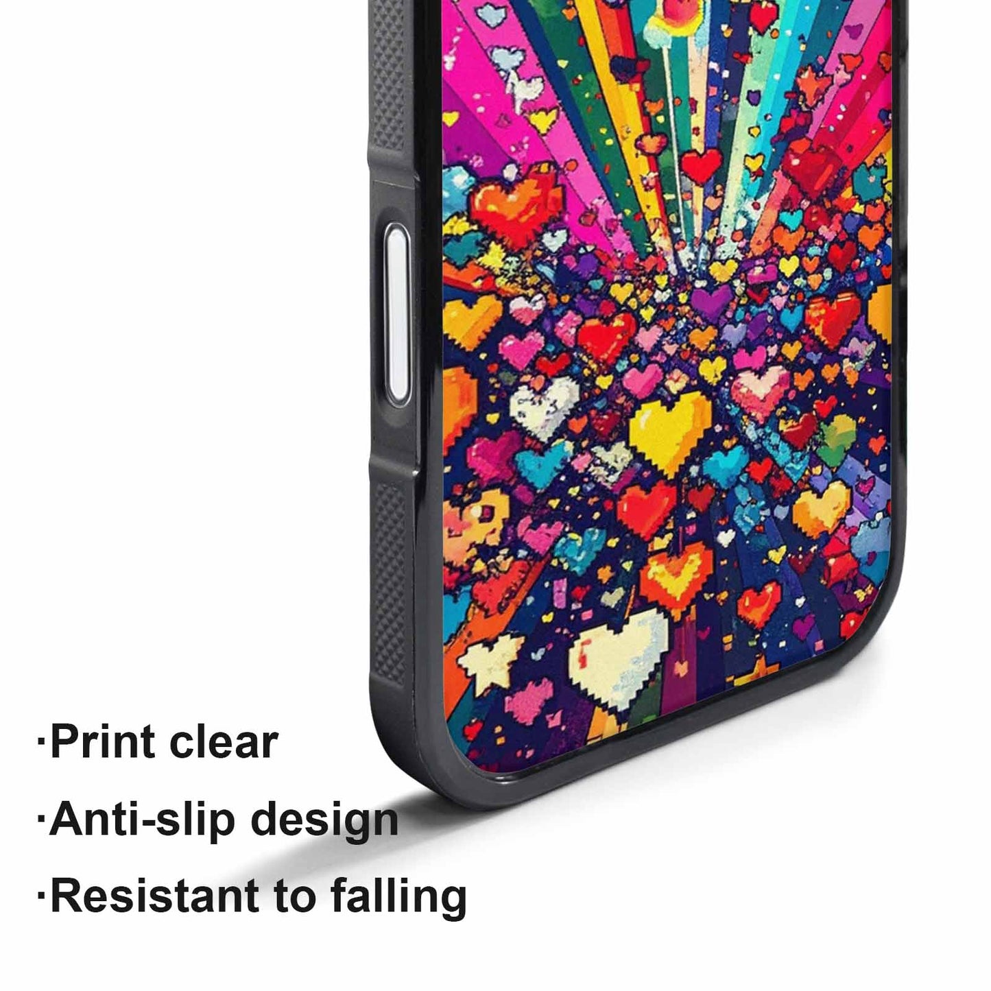 iPhone 17 Pro Case — Pixel Art Bit Burst Pattern Original, Customized Protective Case