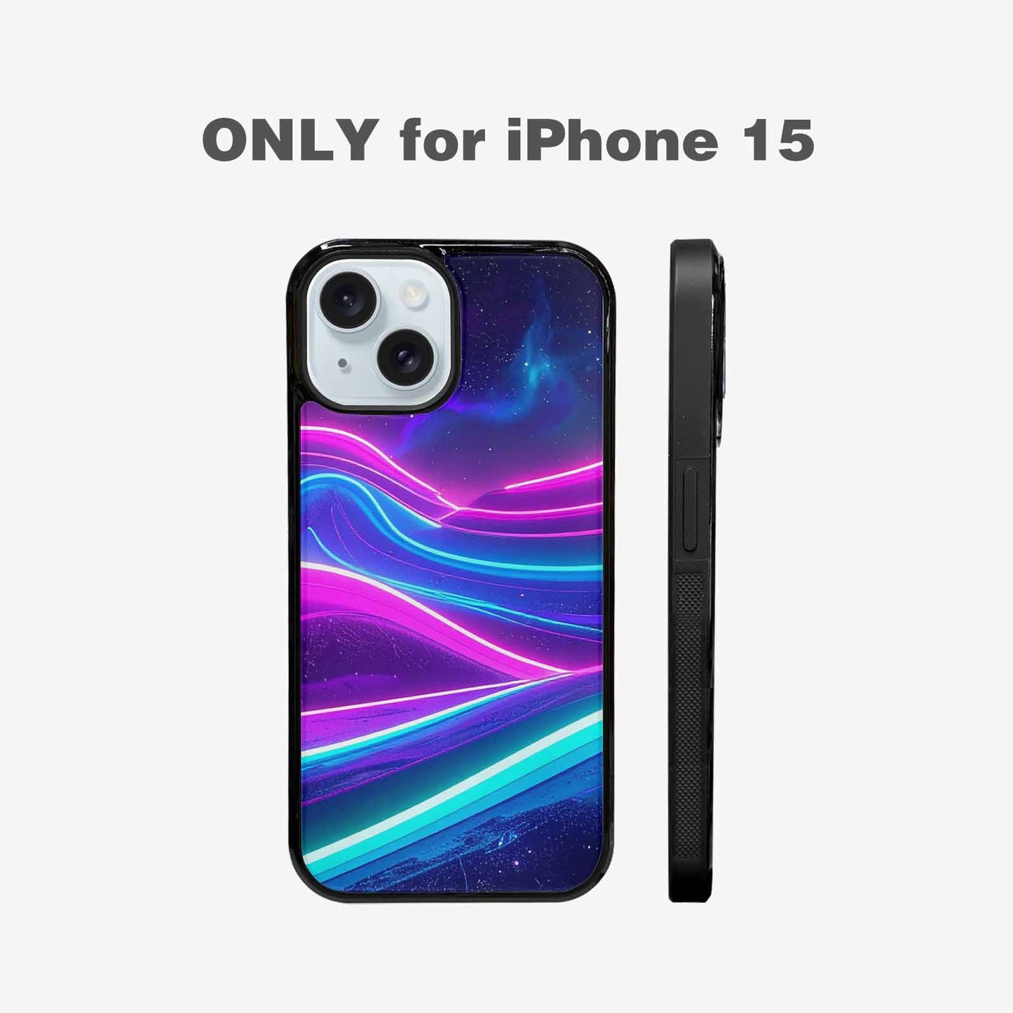 iPhone 15 Case — 80s Neon Cartoon, Custom Art Phone Cover