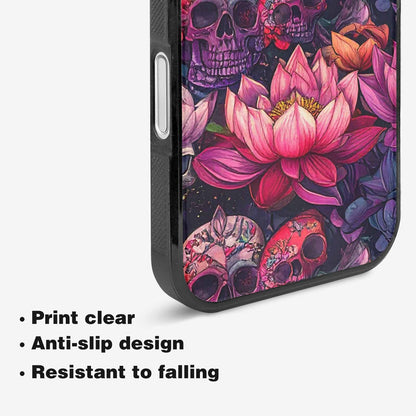 iPhone 16 Case — Lotus Skulls, Original Design Phone Case