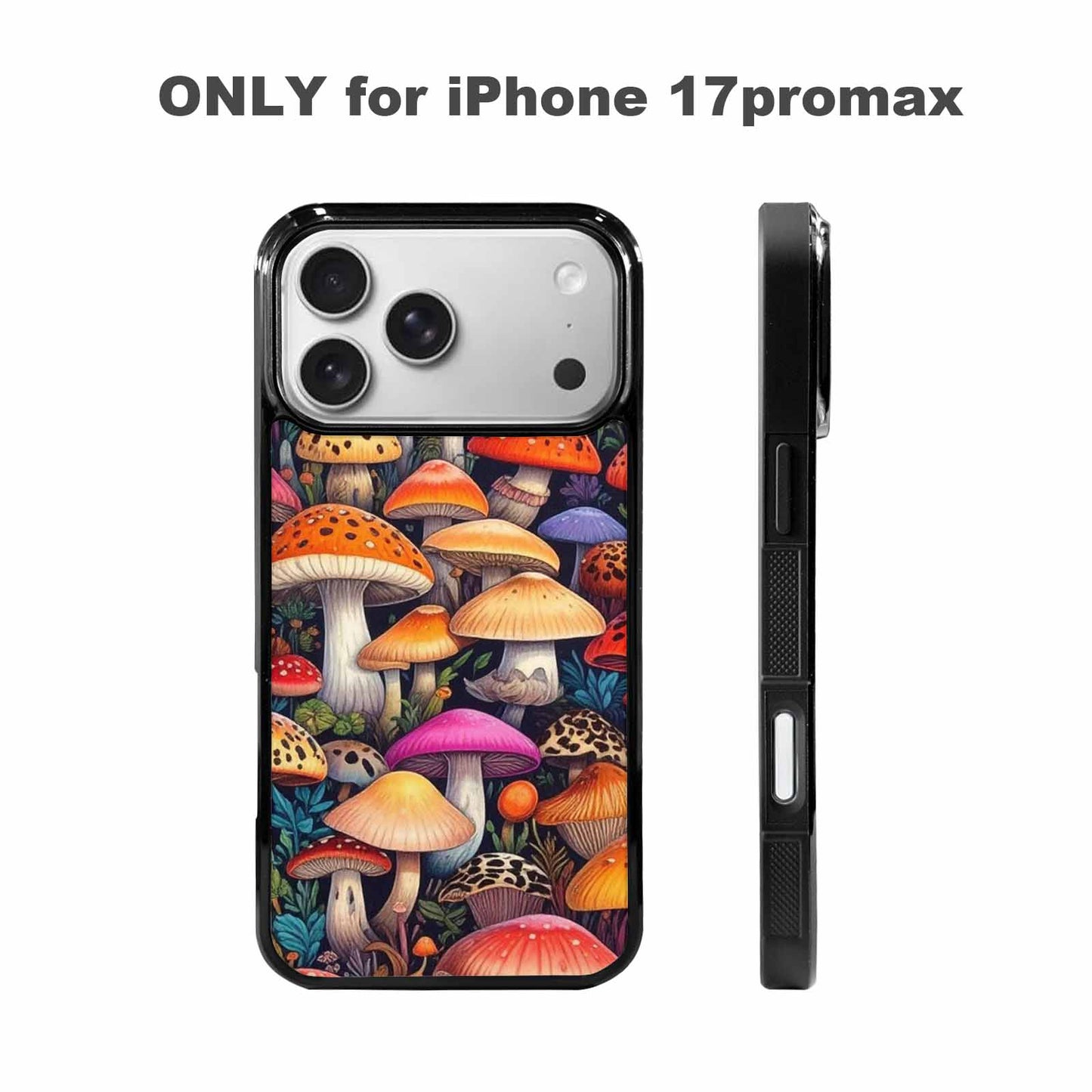 iPhone 17 Pro Max Case — Mushrooms Pattern Hundreds Of Original Art, Custom Print Case Cover