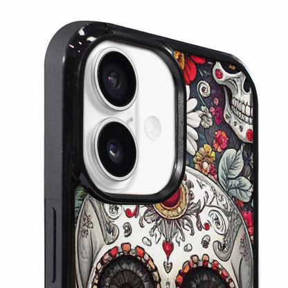 iPhone 17 Case — Greyscale Black And White Gothic Skulls, Unique Phone Case Design