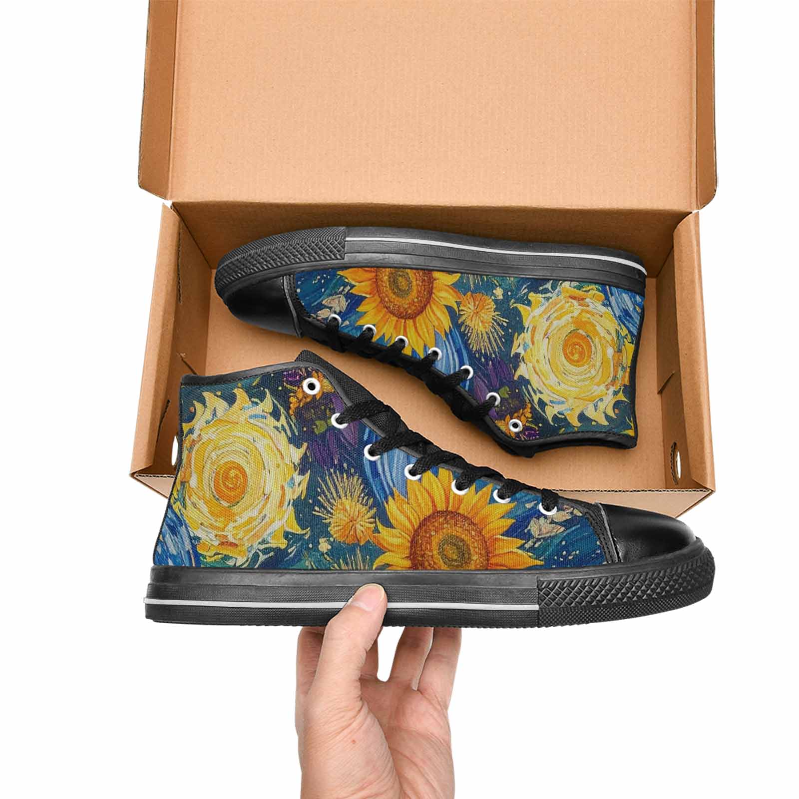 WOMEN'S Blend All Versions High Top Canvas Vivid Custom Shoes
