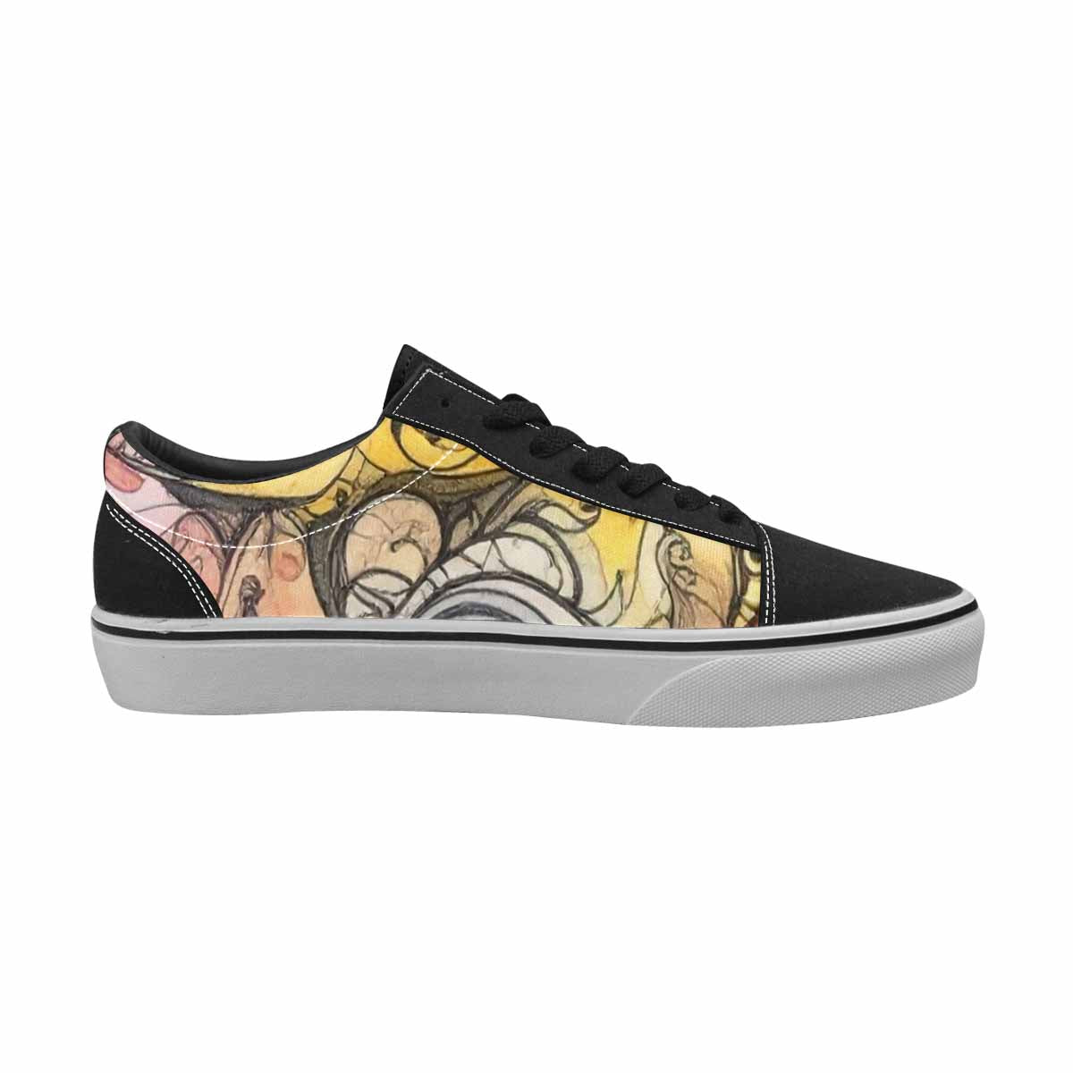 WOMEN'S Tie Lace-Up Canvas Grunge Custom Shoes