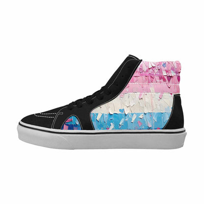 MEN'S Transgender Pride Flag High Top Canvas Dreamlike Shoes