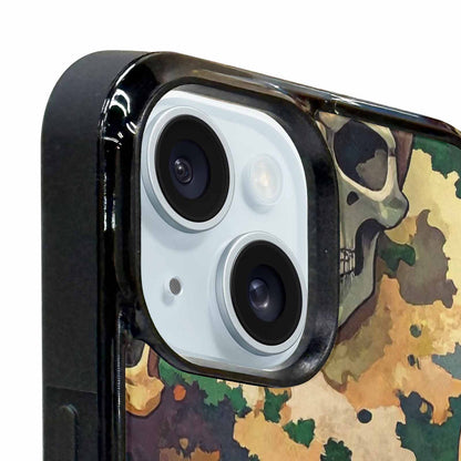 iPhone 15 Case — Skulls Camoskulls Pattern Hu A0j, Custom Made Phone Cover