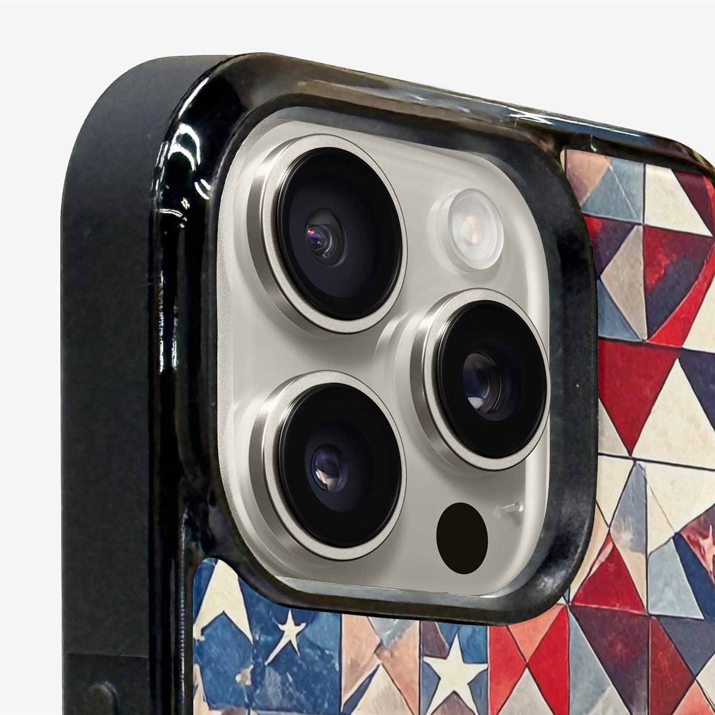 iPhone 15 Pro Max Case — Small American Flag Stars And Stripes, Custom Designed Case Cover