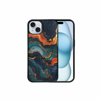 iPhone 15 Plus Case — Marble Dark, Custom Phone Case