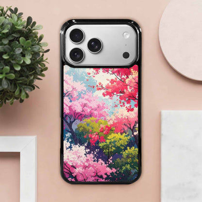 iPhone 17 Pro Max Case — Cherry Blossom Branch Cherry Original Art, Custom Print Case Cover