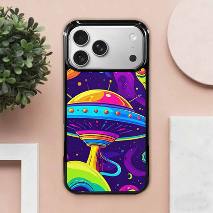 iPhone 17 Pro Max Case — Alien Ufo Cartoon Art Alien Scifi, Customized Protective Case