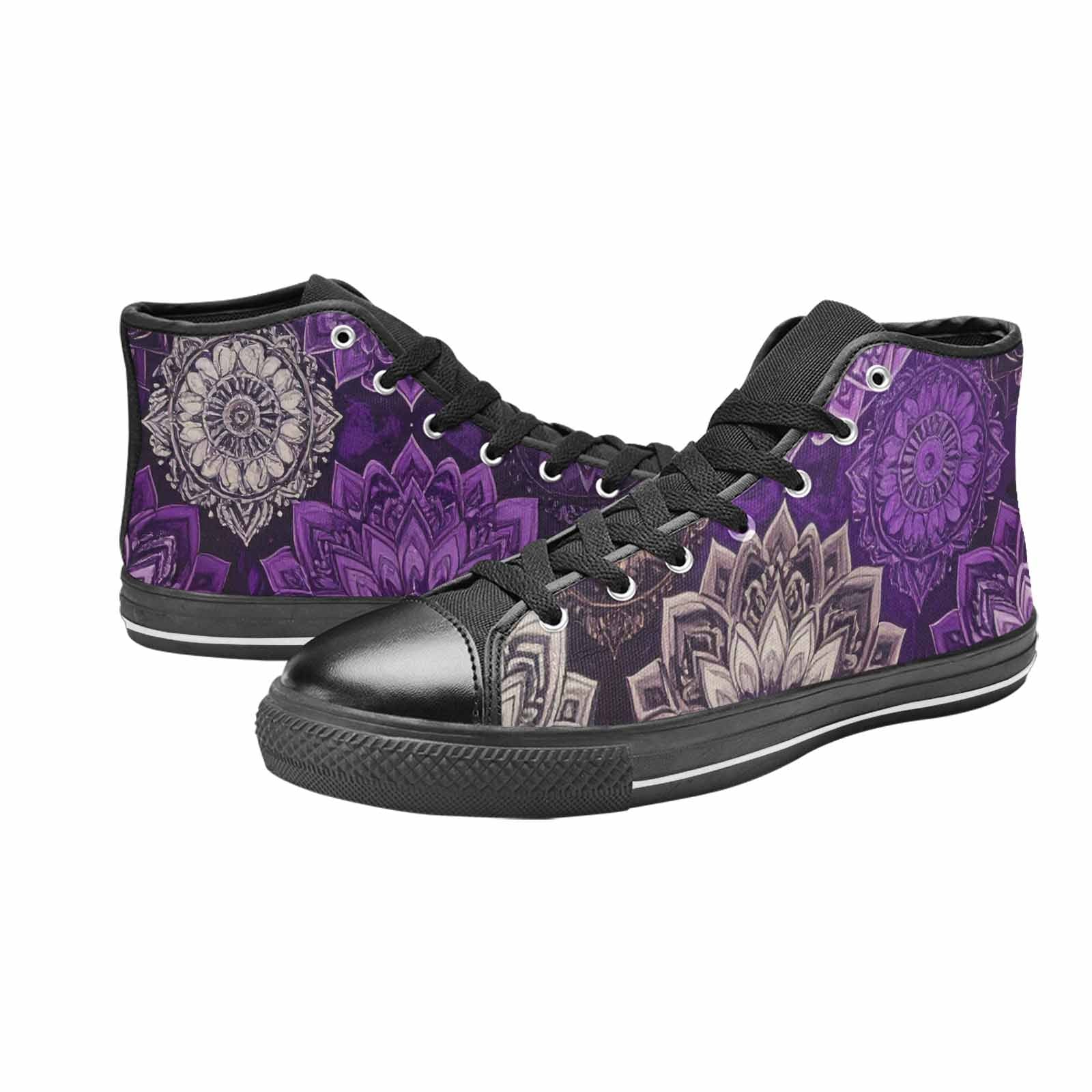 MEN'S Mandala High Top Canvas Y2K Custom Sneakers