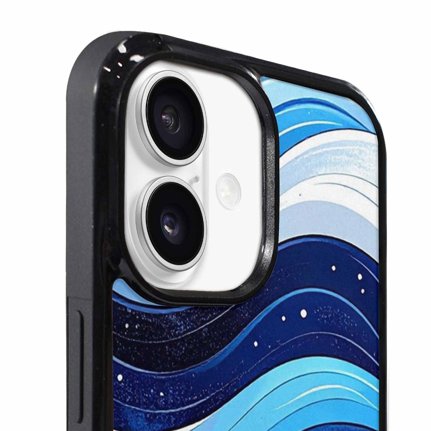 iPhone 17 Case — Glossy Winter Wave Cartoon Cute, Custom Print Case Cover