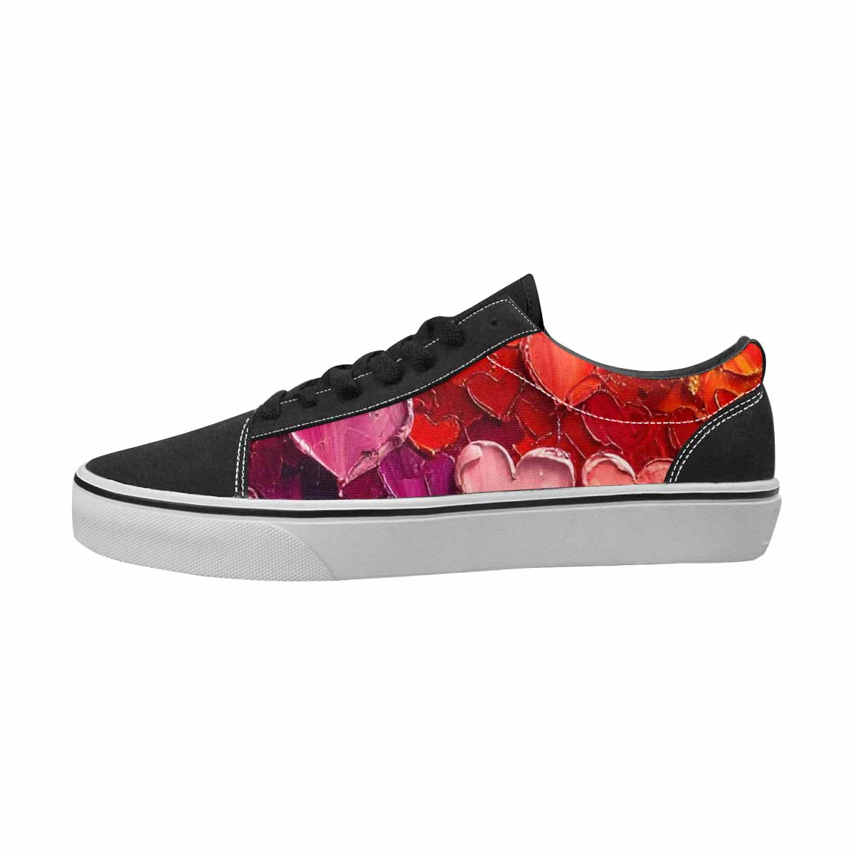 MEN'S Hearts Full Color Canvas Boutique Surreal Customized Sneakers