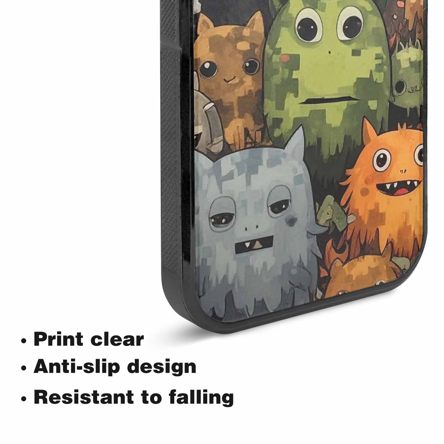 iPhone 15 Plus Case — Monsters Camomonsters Pattern 6oy Personalized Phone, Custom Made Phone Cover