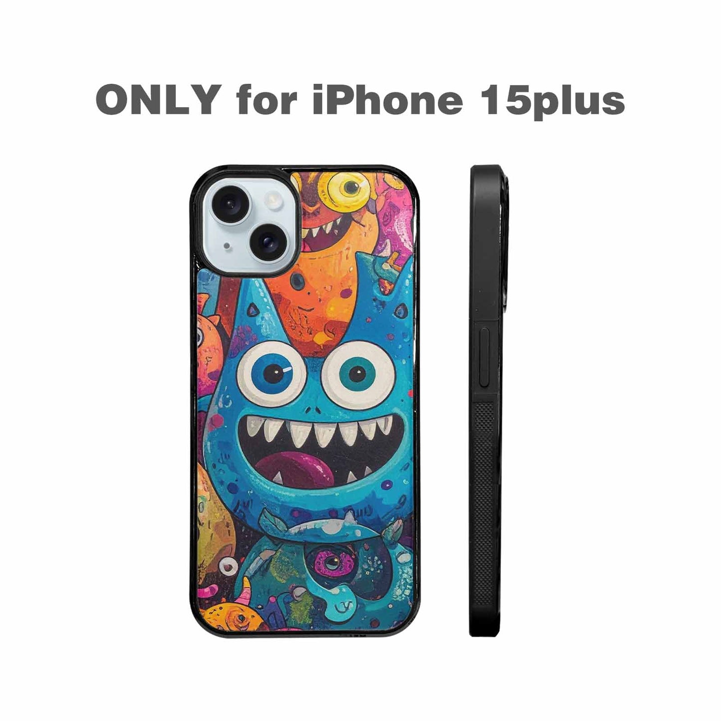 iPhone 15 Plus Case — Goofy Cartoon Monster, Original Design Phone Case