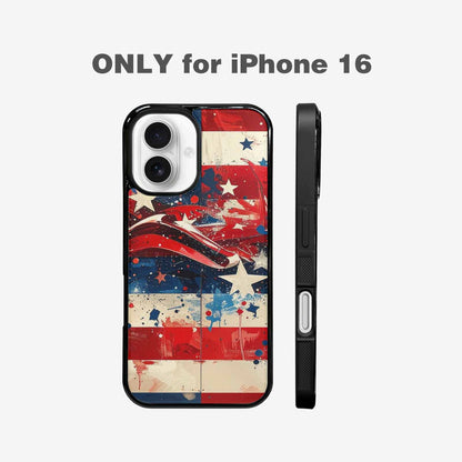 iPhone 16 Case — Patriotic Stars And Stripes American Stars, Custom Art Phone Cover