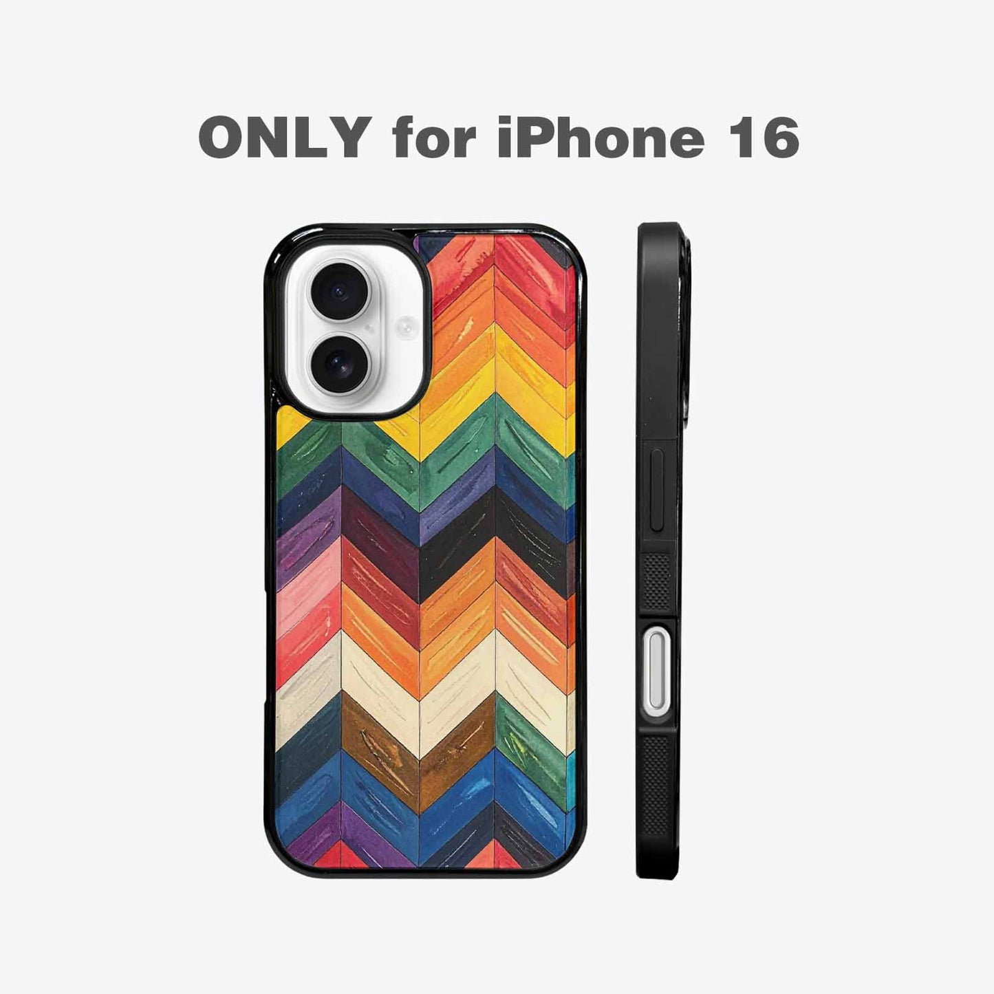 iPhone 16 Case — Progress Pride Flag Color Theme Small, Unique Phone Case Design