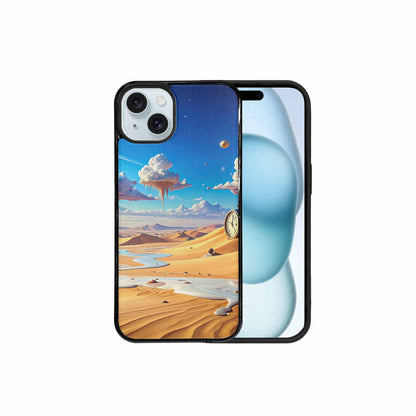 iPhone 15 Plus Case — Surrealist Desert Dreamscape Custom, Unique Phone Case Design