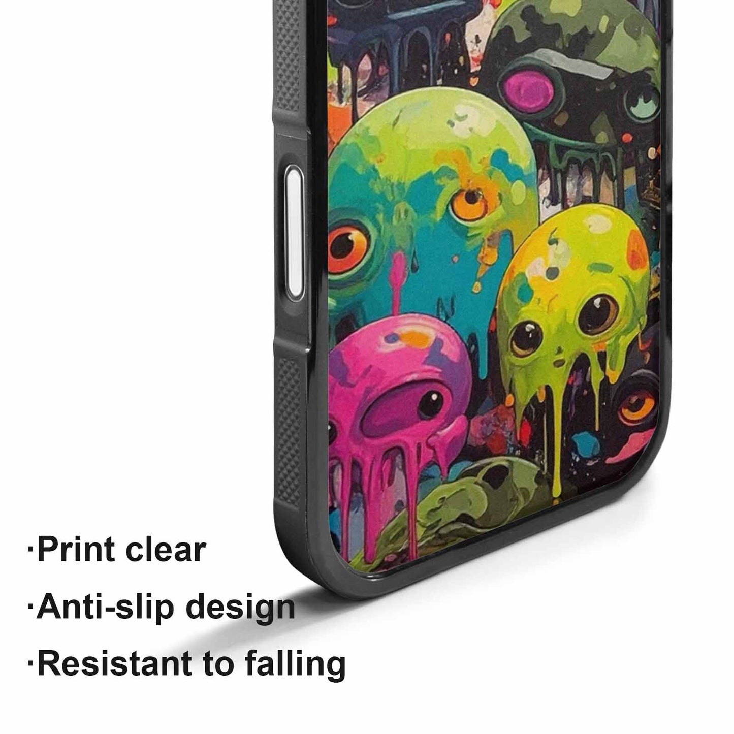 iPhone 17 Case — Aliens Camomelting Aliens Patt Alien Scifi, Custom Phone Case