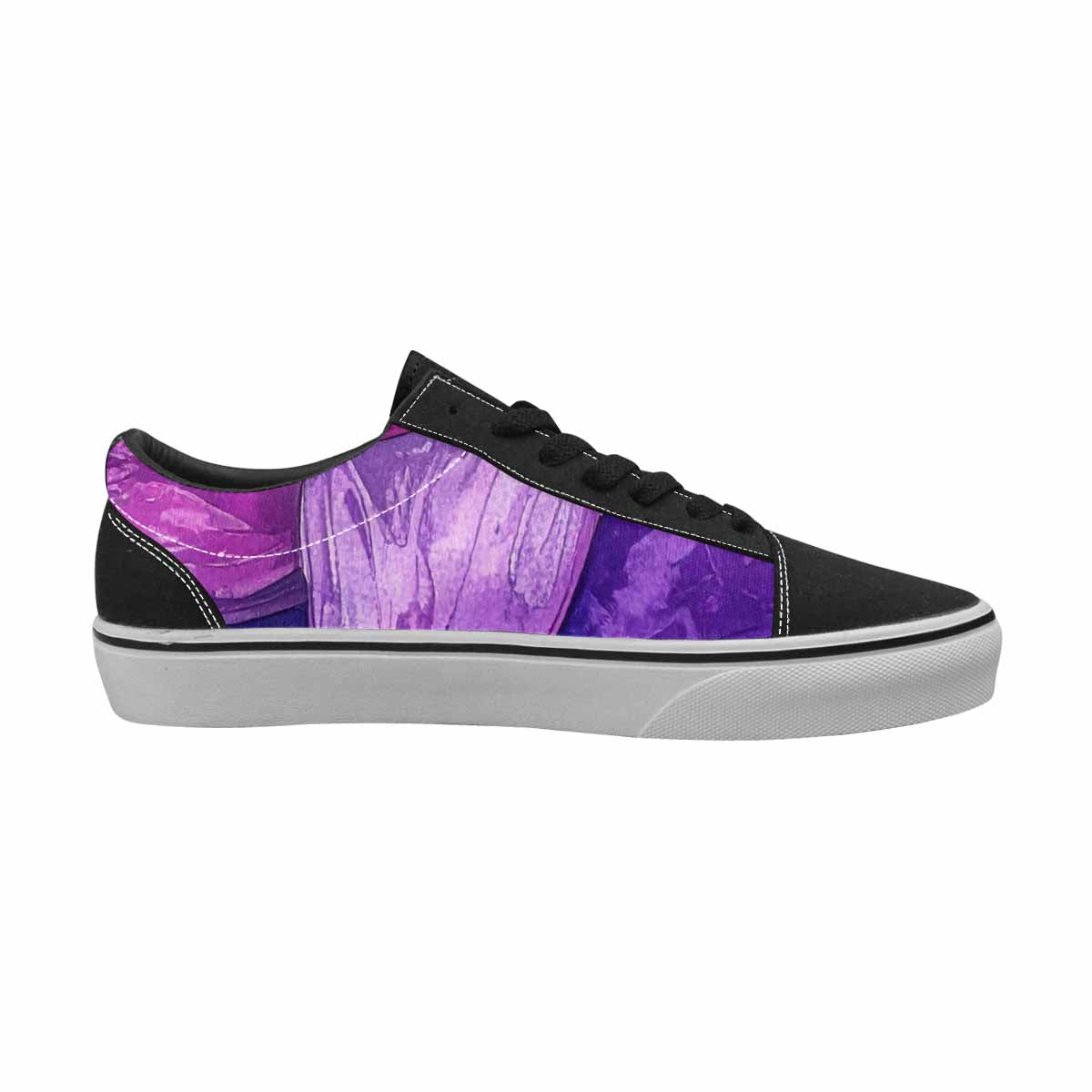 MEN'S Bisexual Flag Color Canvas Lace-Up Cottagecore Sneakers
