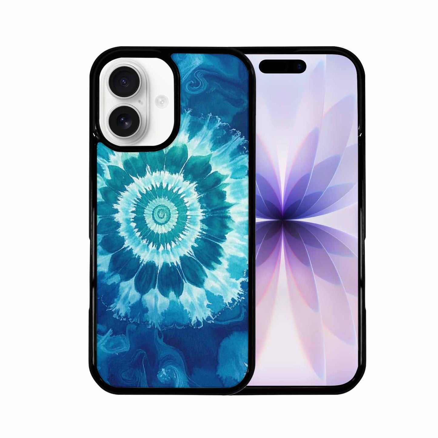 iPhone 17 Case — Tie Dye Ocean Blues Tie Dye, Customized Protective Case