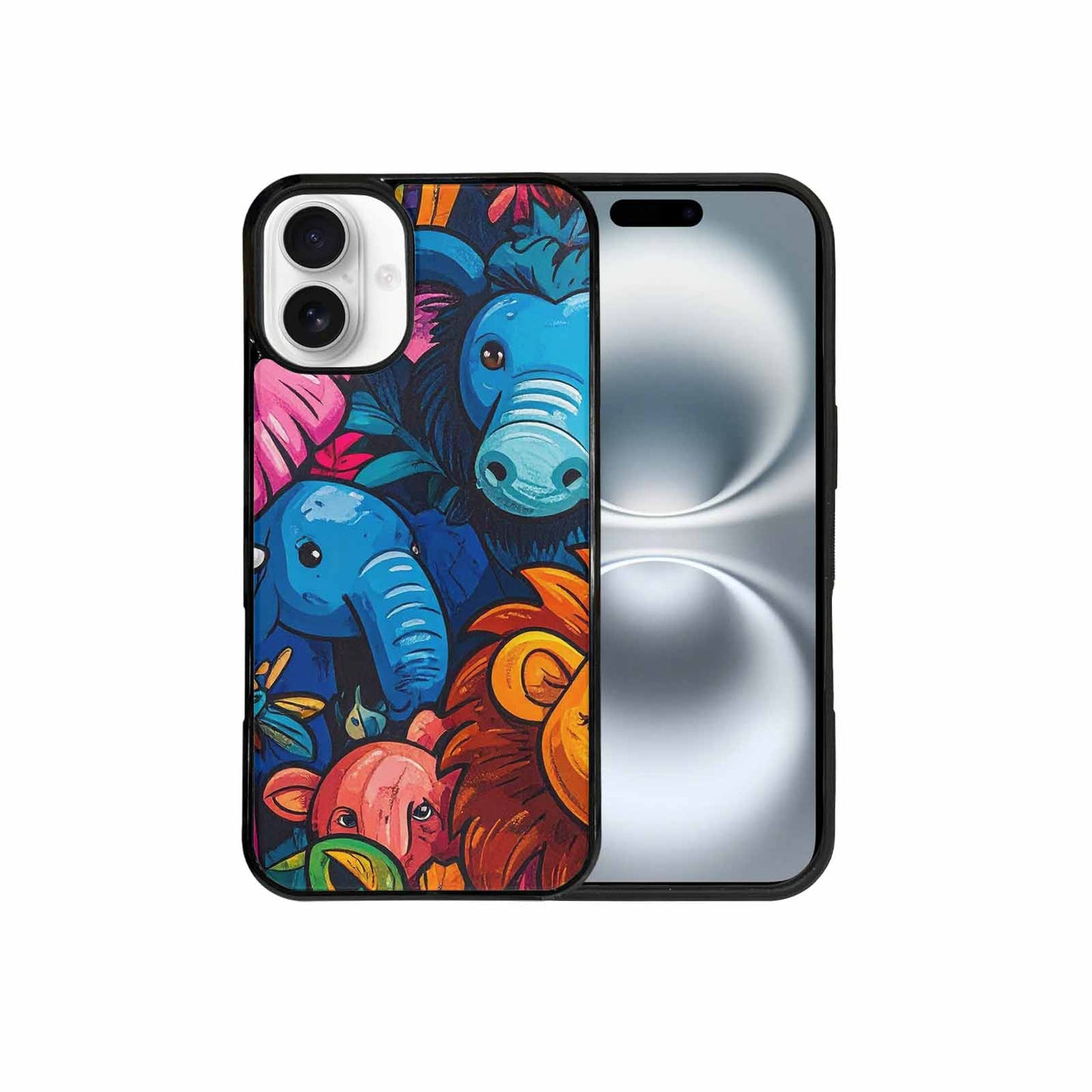 iPhone 16 Plus Case — Cartoon Animal Characters, Original Design Phone Case