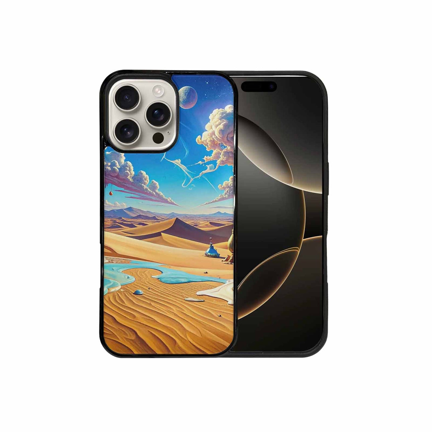 iPhone 16 Pro Max Case — Surrealist Desert Dreamscape Custom, Custom Phone Case