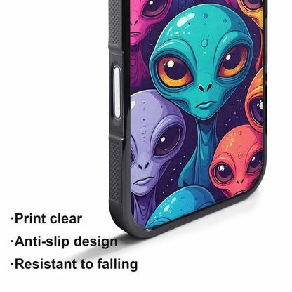 iPhone 17 Air Case — Alien Ufo Cartoon Art Pattern Alien, Personalized Phone Case